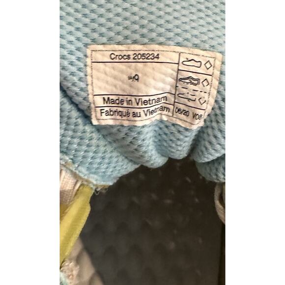 CROCS Yellow and White Women's Sneakers - Picture 6 of 6